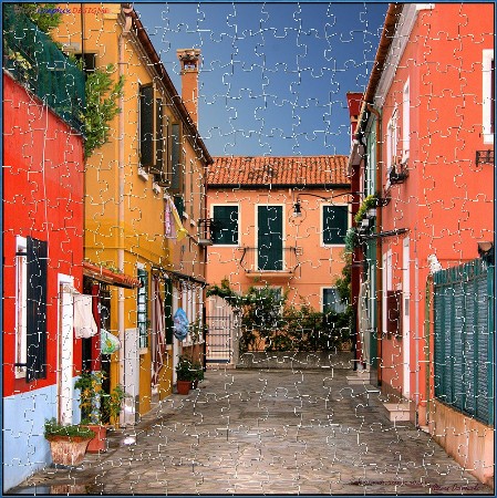 JIGSAW - THE STUNNING COLOURS OF A BURANO BACKSTREET