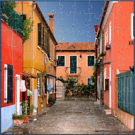 JIGSAW - The Stunning Colours of a Burano Backstreet