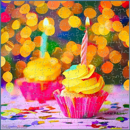 JIGSAW - CUPCAKES AND CANDLES