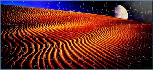 JIGSAW - MOONRISE OVER DESERT SANDS