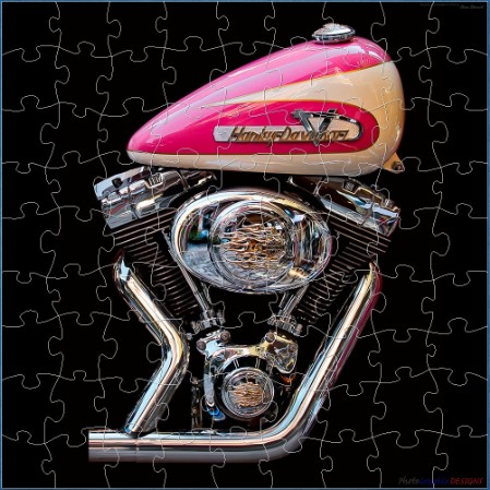 A DIGITAL JIGSAW - HARLEY DAVIDSON - PRETTY IN PINK
