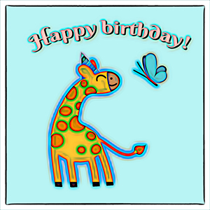 JIGSAW - HAPPY BIRTHDAY - THE BIRTHDAY GIRAFFE