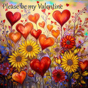 JIGSAW - HEARTS and FLOWERS